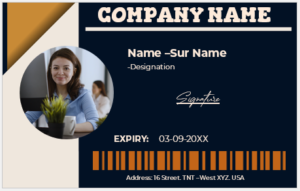 Employee ID Badge Template