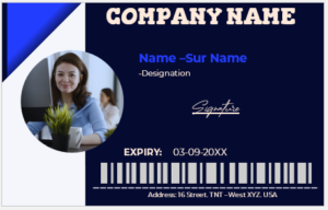 Employee ID Badge Template