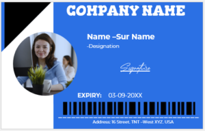 Employee ID Badge Template