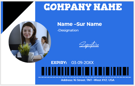 Employee ID Badge Template