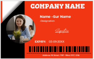 Employee ID Badge Template