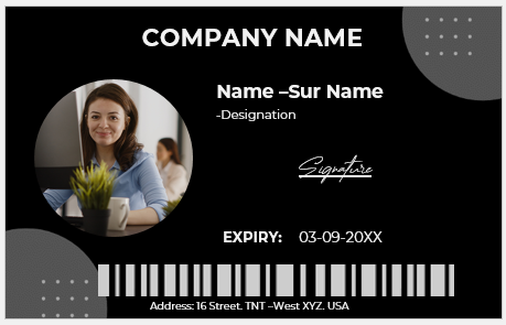 Employee ID Badge Template