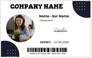 Employee ID Badge Template