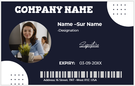 Employee ID Badge Template