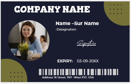 Employee ID Badge Template