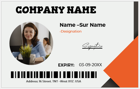 Employee ID Badge Template