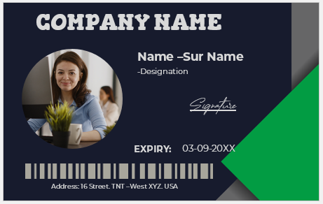 Employee ID Badge Template