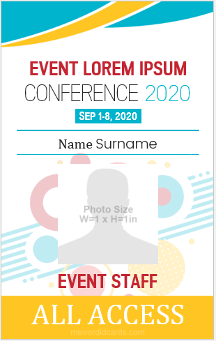 Event ID Card Template