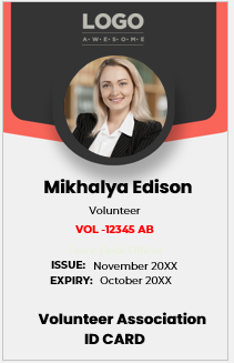 Volunteer ID Card Template