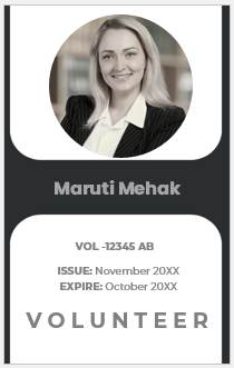 Volunteer ID Card Template