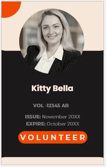 Volunteer ID Card Template