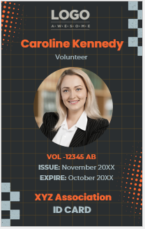 Volunteer ID Card Template