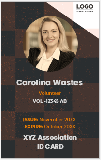 Volunteer ID Card Template