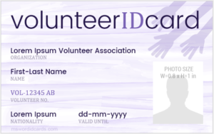 Volunteer ID Badge Template