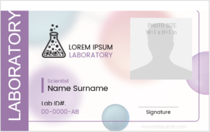 5 MS Word Laboratory Employee ID Badge Templates | Microsoft Word ID ...