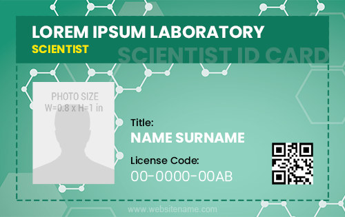 Scientist ID Card Sample