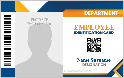 Company id card template