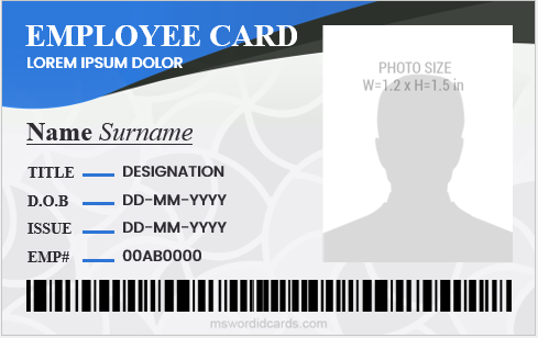 Company Id card template