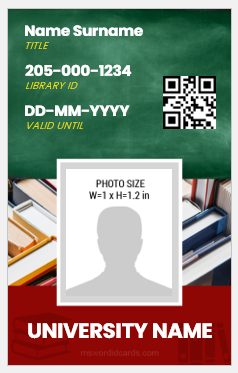 Librarian ID Badge Sample