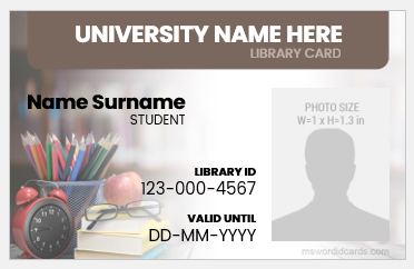 Sample Librarian ID Badge
