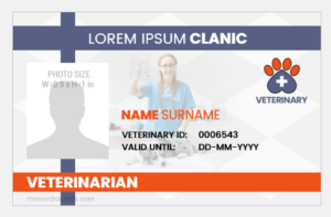Veterinary ID Card Template