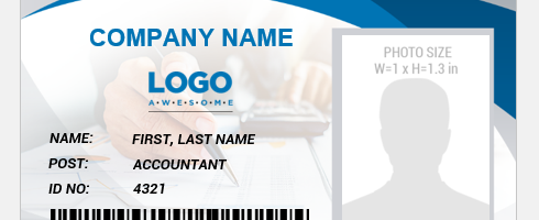 Accountant ID badge template