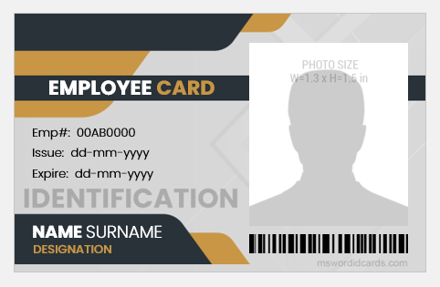 Employee ID Badge Template