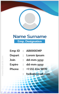 Fake id badge template