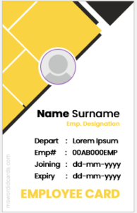 Fake ID template
