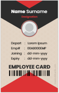 Fake ID template
