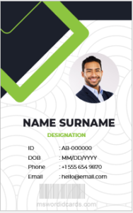 Fake ID template