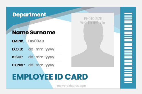 20 ID Badge Formats for Everyone in 2020 | Microsoft Word ID Card Templates