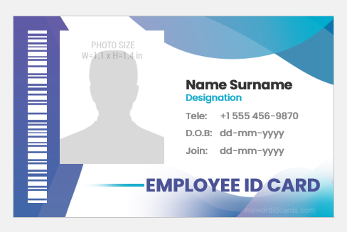 Employee ID Badge Format