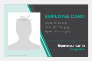 Id Badge Designs And Sizes Microsoft Word Id Card Templates