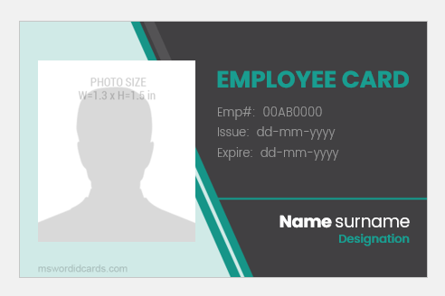 Employee id badge