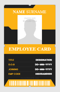 Employee id card