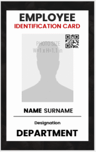 Office Employee ID Badge Template