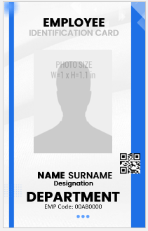 Office Employee ID Badge Template