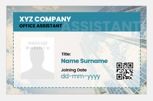 Office Assistant ID Card