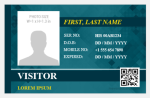 Visitor Badges Templates for MS Word | Download Edit Print