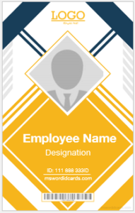 Fake ID card template