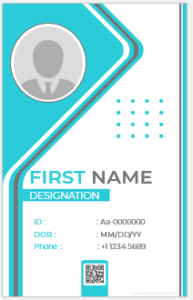 Fake ID card template