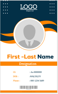 Fake ID card template