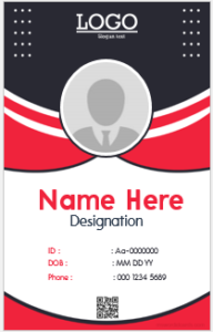 ID badge template