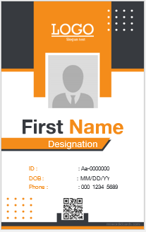 ID badge template