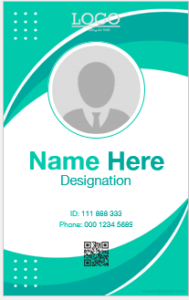 ID badge template