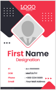 ID badge template