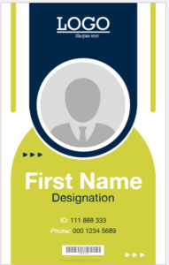 ID badge template