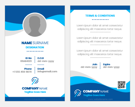 Double-Sided ID Card Template
