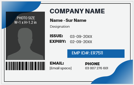 Company ID Badge Template